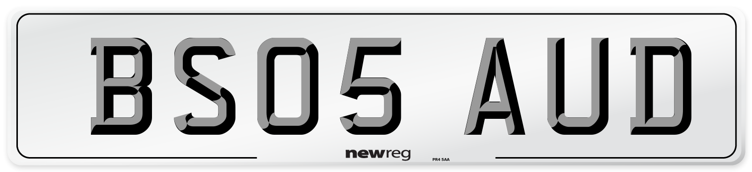 BS05 AUD Number Plate from New Reg